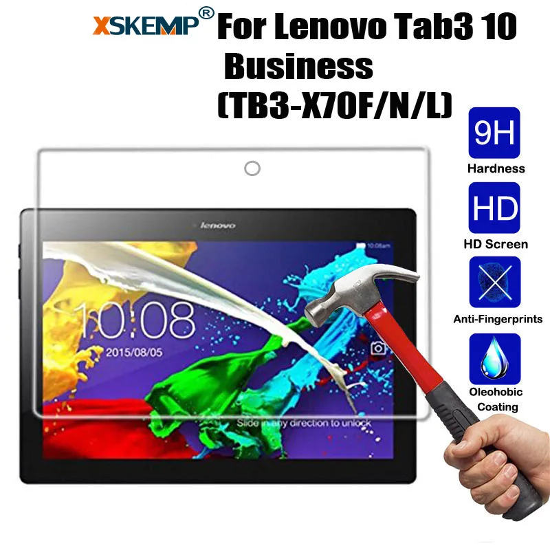 Защитная пленка для экрана XSKEMP 9H 0 3 мм из закаленного стекла Lenovo Tab3 10 Business (TB3 X70F/N/L)