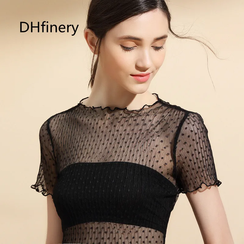 Single-skinny sexy thin jacket women take a small shirt 2018 summer new short-sleeved lace shirt sg28678
Single-skinny sexy thin jacket women take a small shirt 2018 summer new short-sleeved lace shirt sg28678