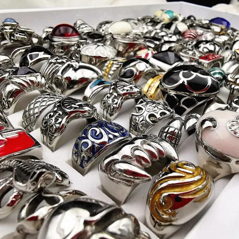 MixMax 20pcs Top Fashion Titanium steel casting ring personality stainless steel rings for Men Women Jewelry
MixMax 20pcs Top Fashion Titanium steel casting ring personality stainless steel rings for Men Women Jewelry