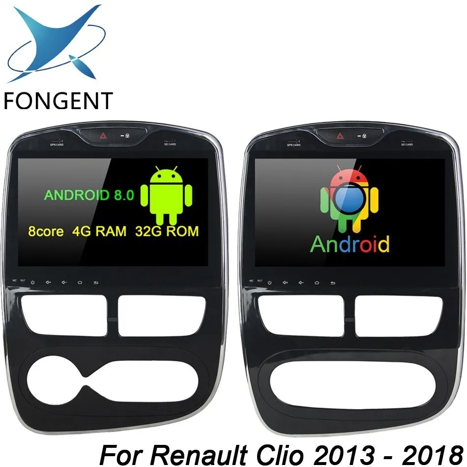 IPS Android 8 0 4 Гб ОЗУ ядер 32 ПЗУ для Renault Clio 2013 2017 автомобильный dvd плеер GPS ГЛОНАСС