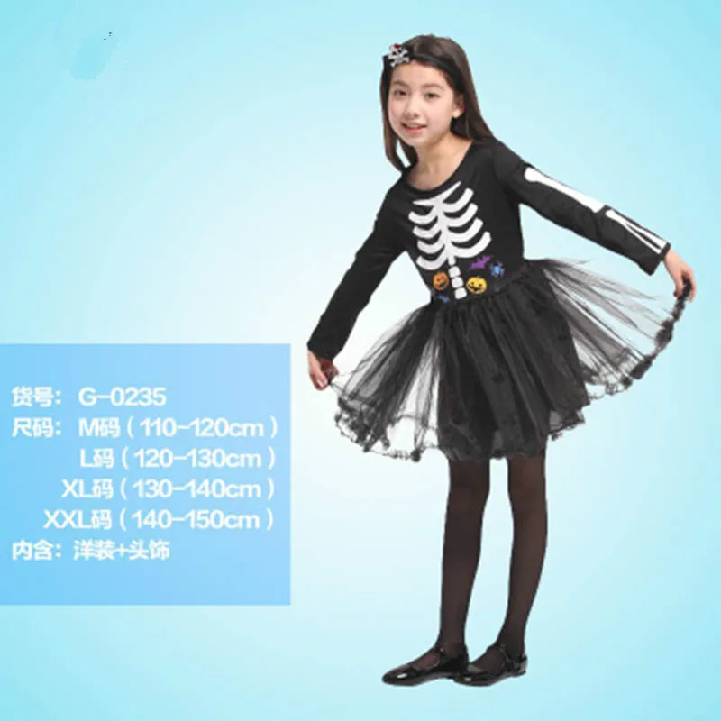 Carnival Halloween skull skeleton costumes for kids boys girls children anime party fancy dress demon for Purim full set
Carnival Halloween skull skeleton costumes for kids boys girls children anime party fancy dress demon for Purim full set