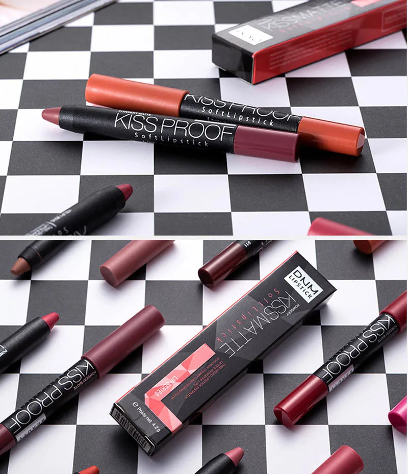 DNM New Sexy Color Lipstick Tattoo Nude Waterproof Velvet Batom Long Lasting Cosmetics Brand Matte Lipstick Makeup 12 Color
DNM New Sexy Color Lipstick Tattoo Nude Waterproof Velvet Batom Long Lasting Cosmetics Brand Matte Lipstick Makeup 12 Color
