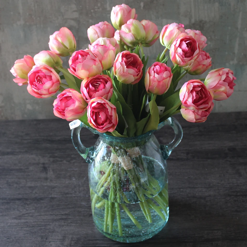 Wholesale 50 Budles=300pcs Silk Tulip Bundle Flower Artificial Flower Tulip Wedding Flower Christmas Party Event Free Shipping
Wholesale 50 Budles=300pcs Silk Tulip Bundle Flower Artificial Flower Tulip Wedding Flower Christmas Party Event Free Shipping