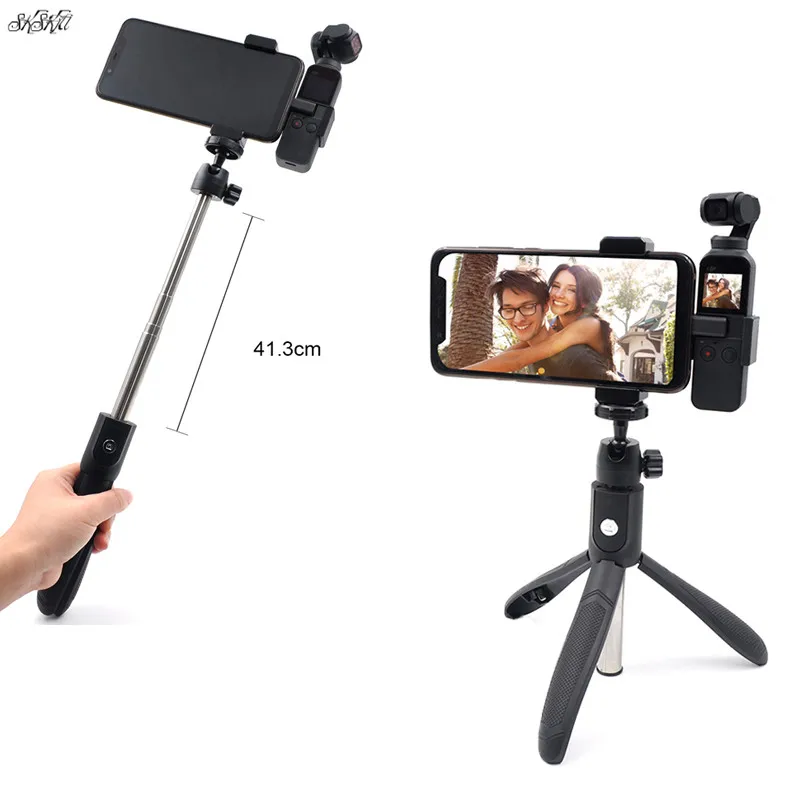 3 in 1 mini desktop tripod selfie stick & camera phone clip Extend bracket for dji Osmo Pocket 2 / pocket 1 gimbal camera
3 in 1 mini desktop tripod selfie stick & camera phone clip Extend bracket for dji Osmo Pocket 2 / pocket 1 gimbal camera