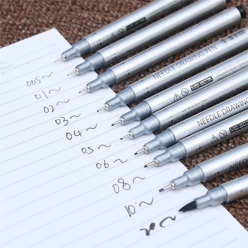 10Pcs/Set Durable Needle Drawing Pen Waterproof Pigment Fine Line Sketch Markers Pen Ink gel pen Anime Art Supplies markers
10Pcs/Set Durable Needle Drawing Pen Waterproof Pigment Fine Line Sketch Markers Pen Ink gel pen Anime Art Supplies markers
