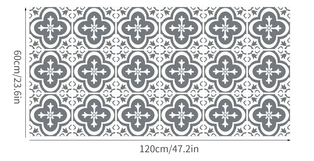 Tile Decal 3D Waterproof Floor Stickers Removable Anti-slip Wall Stickers Art Mural Bathroom Living Bedroom Decor 60x120cm
Tile Decal 3D Waterproof Floor Stickers Removable Anti-slip Wall Stickers Art Mural Bathroom Living Bedroom Decor 60x120cm