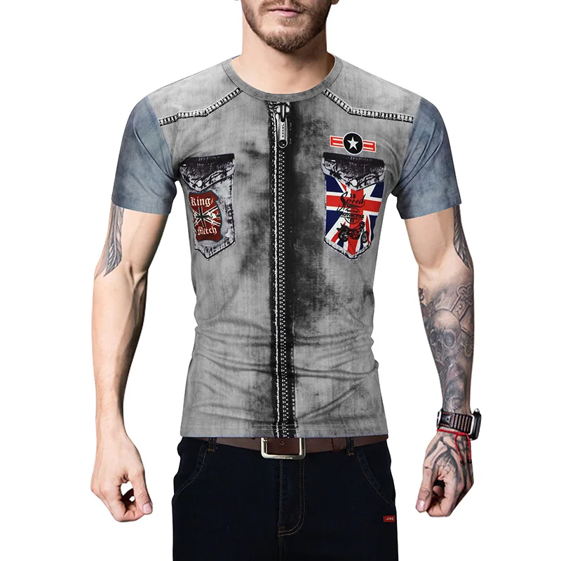 2018 Newest Men Clothing Zipper Print T Shirt Brand Clothing Hip Hop Summer Top Men T Shirt Short Sleeve T Shirt Men Large Size
2018 Newest Men Clothing Zipper Print T Shirt Brand Clothing Hip Hop Summer Top Men T Shirt Short Sleeve T Shirt Men Large Size