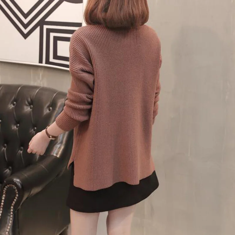 2019 Korean version spring autumn new V-neck Split sweater women's pullover Long sleeve knit shirt aa1038
2019 Korean version spring autumn new V-neck Split sweater women's pullover Long sleeve knit shirt aa1038
