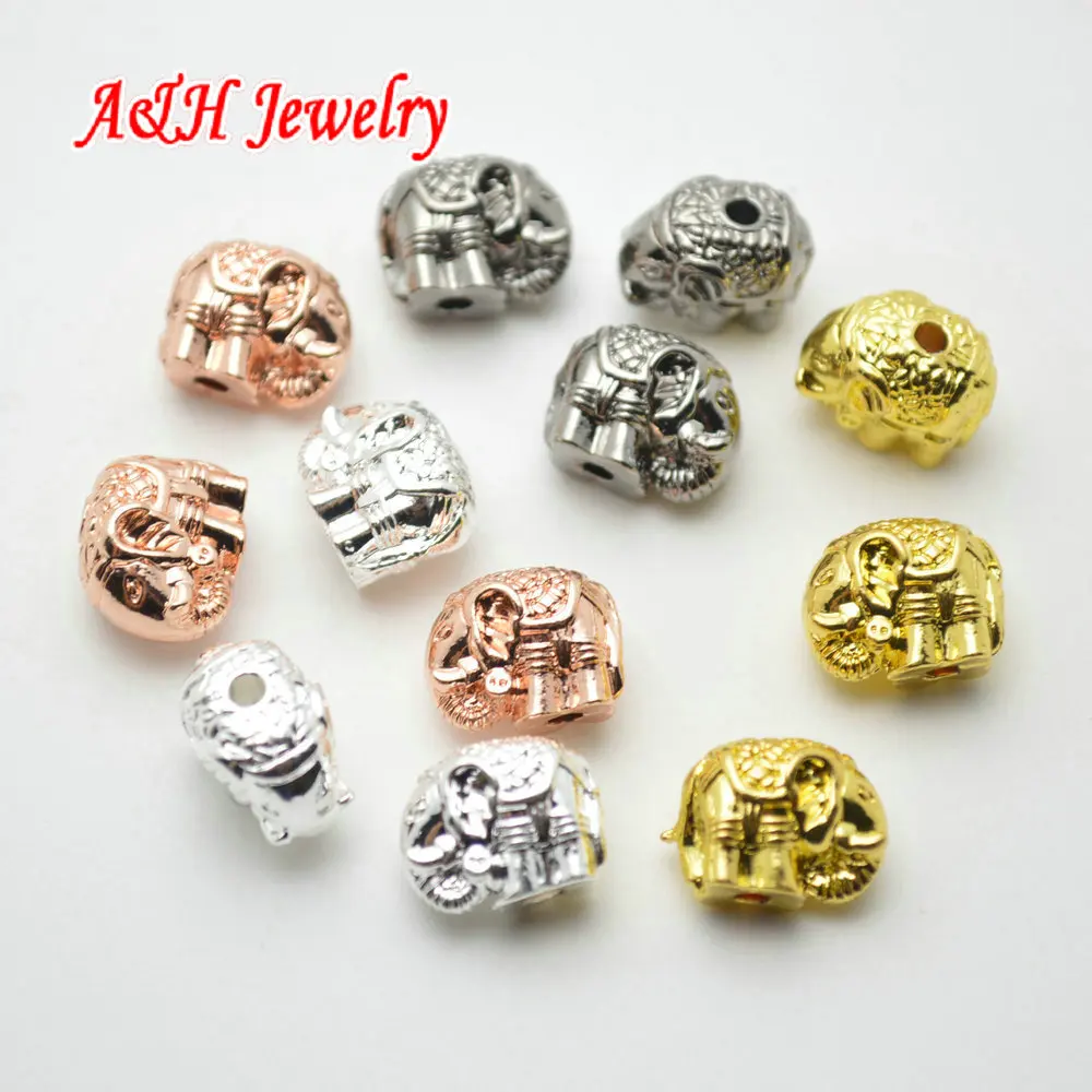 20pcs High Quality Solid Alloy Elephant Beads Rose Gold Silver Gun Black Color Plated For Bracelet Making Charms
20pcs High Quality Solid Alloy Elephant Beads Rose Gold Silver Gun Black Color Plated For Bracelet Making Charms