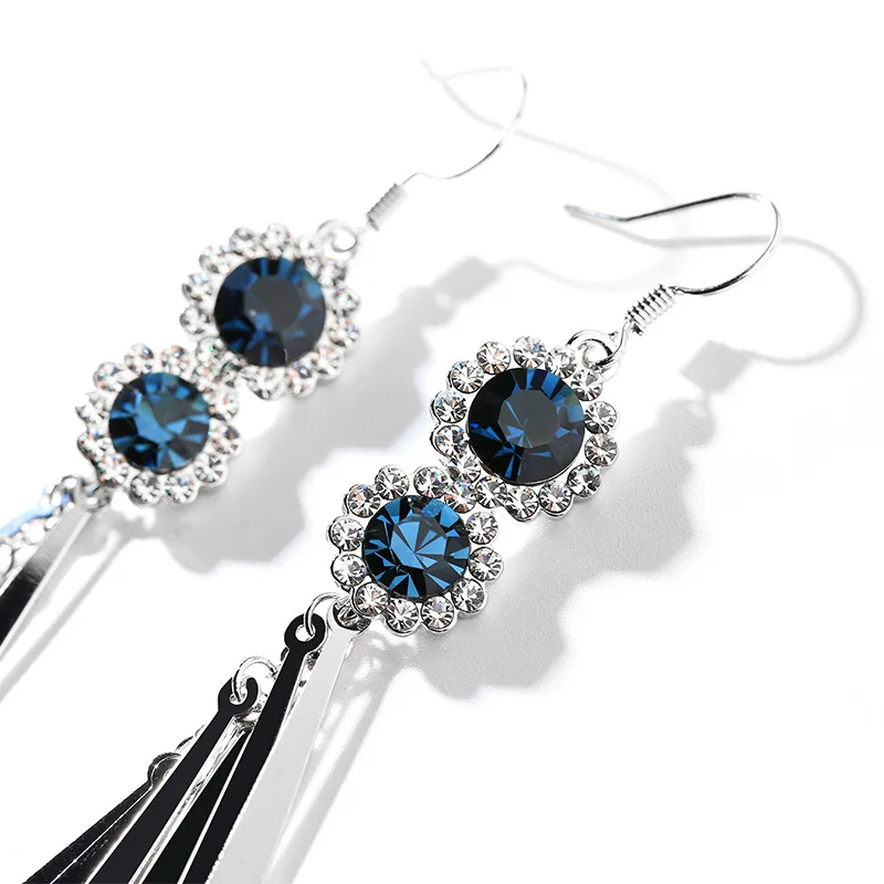 New Long Tassle Design Non Pierced Earrings For Women Wedding Fashion Modern Jewelry Hanging Kolczyki Oorbellen Best Bijoux Gift | Украшения