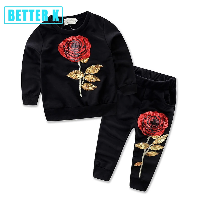 Girlls Clothes Baby Girl Clothes Set Pants Spring Autumn Brand Clothing Kids Roses Sweatshirt + Pants Suit Girls Clothing Sets
Girlls Clothes Baby Girl Clothes Set Pants Spring Autumn Brand Clothing Kids Roses Sweatshirt + Pants Suit Girls Clothing Sets