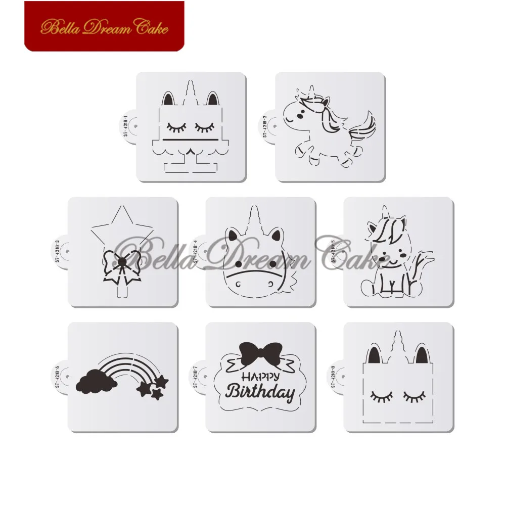 Unicorn Horn Cookies Stencils Cake Stencil Set Unicorn Birthday Cake Design Template Fondant Cake Decorating Tools Bakeware
Unicorn Horn Cookies Stencils Cake Stencil Set Unicorn Birthday Cake Design Template Fondant Cake Decorating Tools Bakeware