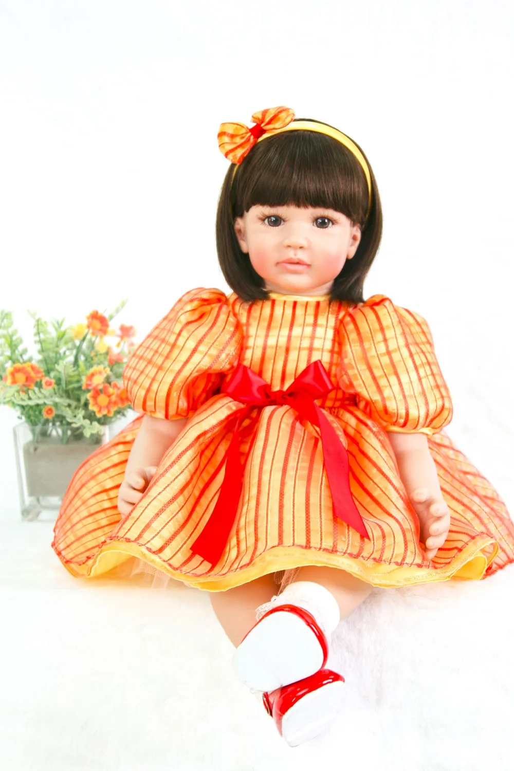 NPK Big doll 60cm Silicone Reborn Boneca soft cloth body Baby Dolls For sale Princess Children Birthday Gift Bebes Reborn Dolls
NPK Big doll 60cm Silicone Reborn Boneca soft cloth body Baby Dolls For sale Princess Children Birthday Gift Bebes Reborn Dolls