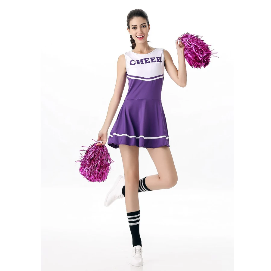 Hot Sale High School Girls Cheerleading Costume Sleeveless Cheerleader Uniform Glee Style Cheerleading Dress XS-XL
Hot Sale High School Girls Cheerleading Costume Sleeveless Cheerleader Uniform Glee Style Cheerleading Dress XS-XL