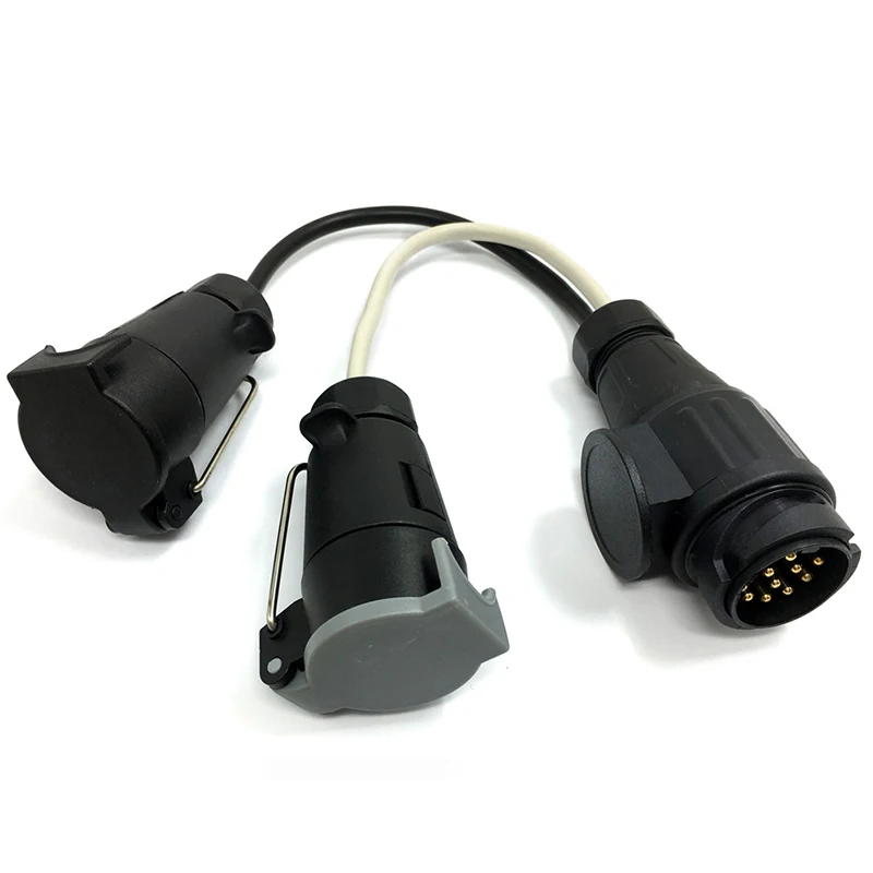 Hot 13 Pin Euro Plug to 12N 12S 7 Pin Sockets Adapter Trailer Wiring Connector For Caravan Tow BX
Hot 13 Pin Euro Plug to 12N 12S 7 Pin Sockets Adapter Trailer Wiring Connector For Caravan Tow BX