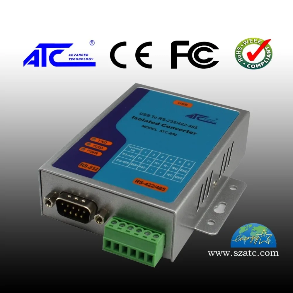 ATC-850rs232 к rs485/422 промышленный активный высокоскоростной фотоэлектрический изолированный USB к последовательному преобразователю
ATC-850rs232 к rs485/422 промышленный активный высокоскоростной фотоэлектрический изолированный USB к последовательному преобразователю