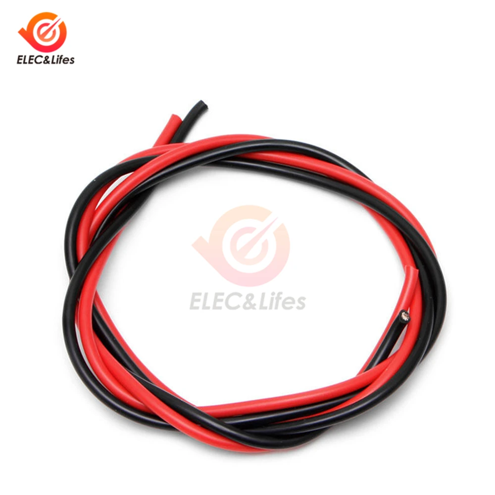 

2M 10/12/14/16 Gauge AWG Electrical Wire 14AWG 16AWG Soft Silicone cable Temperature Resistance Flexible Copper Stranded Wire