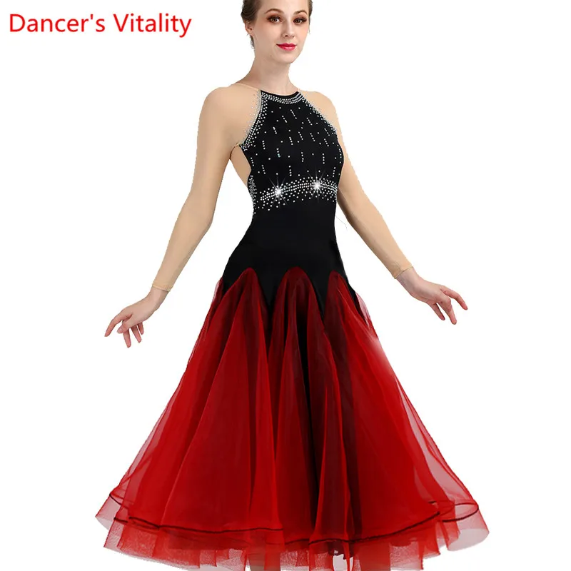Custom-made Dance Rhinestone Costume Sexy Senior Ballroom Dress for Women Dresses Waltz |