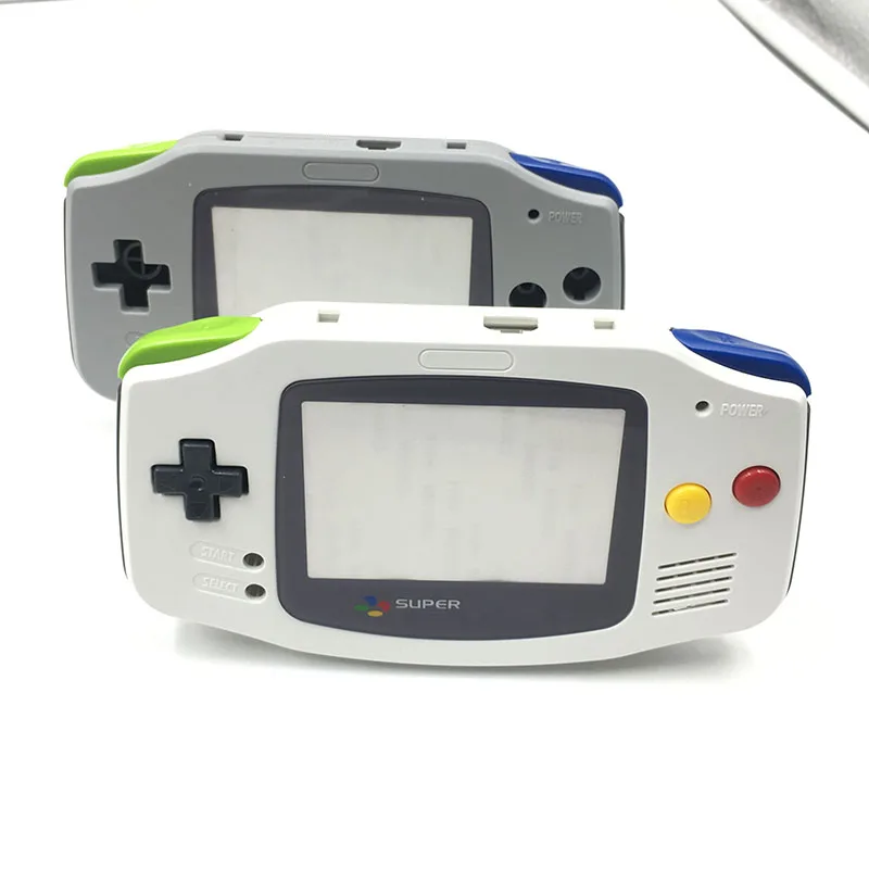 Серый белый чехол для Nintendo Game Boy Advance сменный Корпус экрана GBA|Запасные части| |