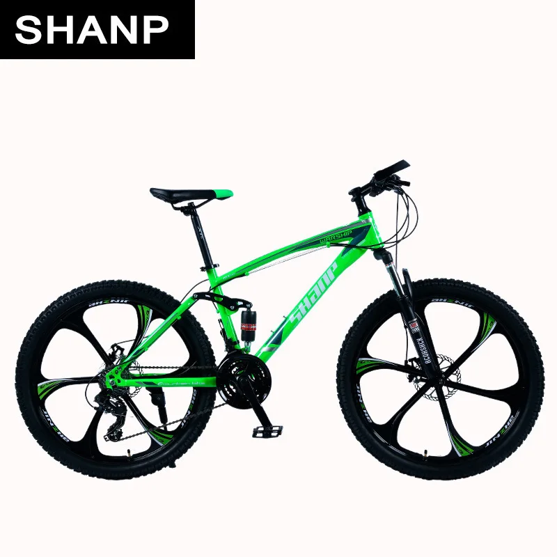 Shanp Mountain Bike Full Suspension Frame Steel Brake Disc Mechanical 24 Speed Shimano 26 "alloy Wheels
Shanp Mountain Bike Full Suspension Frame Steel Brake Disc Mechanical 24 Speed Shimano 26 "alloy Wheels