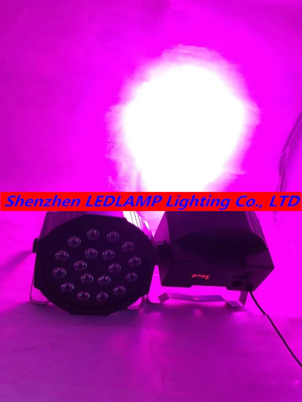 Светодиодный сцсветильник RGB-проектор 18*3 Вт с вилкой для ЕС/США | Освещение