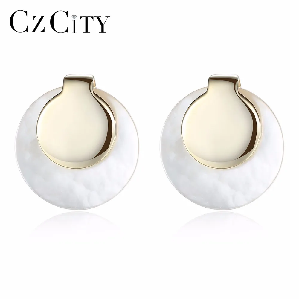 CZCITY Brand 2018 New popular 925 Sterling Silver Round White Shell Pearl Stud Earrings for Women Daily Wear Silver 925 Jewelry
CZCITY Brand 2018 New popular 925 Sterling Silver Round White Shell Pearl Stud Earrings for Women Daily Wear Silver 925 Jewelry
