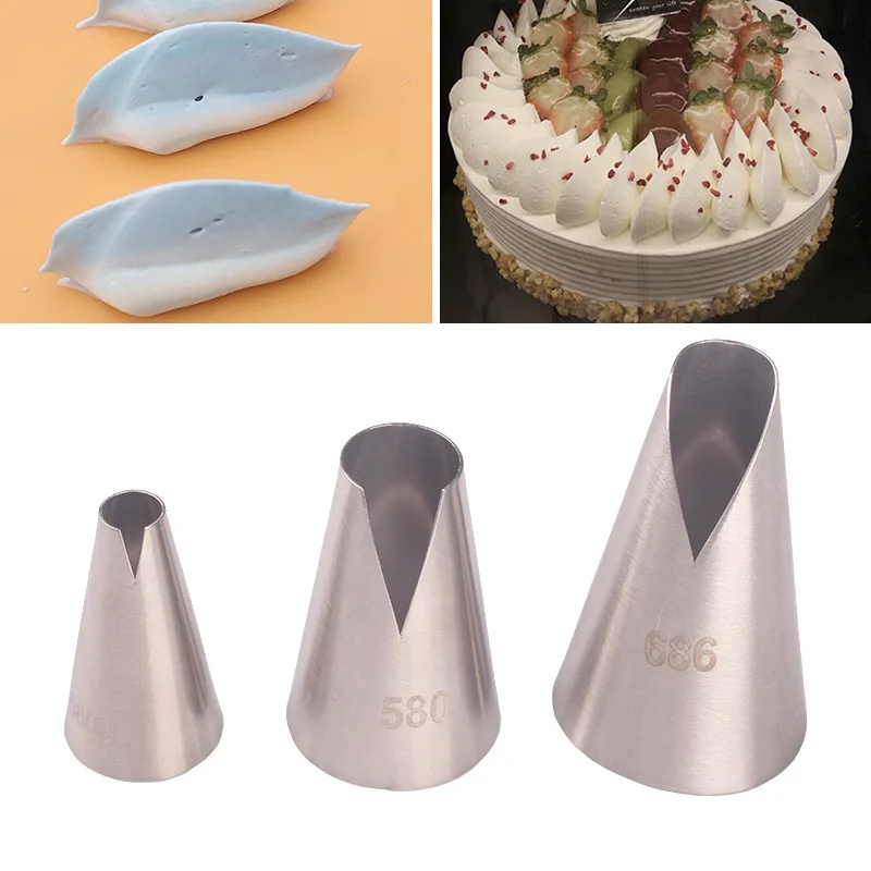 

580S#580#686 Santa Ana Bake Nozzles Cream Decoration Cake Head Steel Icing Piping Nozzle Pastry Tool Stainless steel