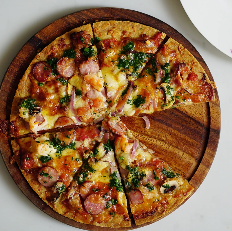 Acacia Wood No Paint Round Pizza Stones Eco Natural Wood Thick Cutting Board Serving Trays Cake Plates Durable Pizza Peel
Acacia Wood No Paint Round Pizza Stones Eco Natural Wood Thick Cutting Board Serving Trays Cake Plates Durable Pizza Peel