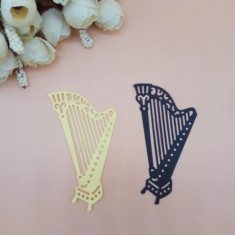 Harp Misic concert instrument Cutting Dies Scrapbooking Dies Metal Embossing Stamps and die for Card Making DIY
Harp Misic concert instrument Cutting Dies Scrapbooking Dies Metal Embossing Stamps and die for Card Making DIY