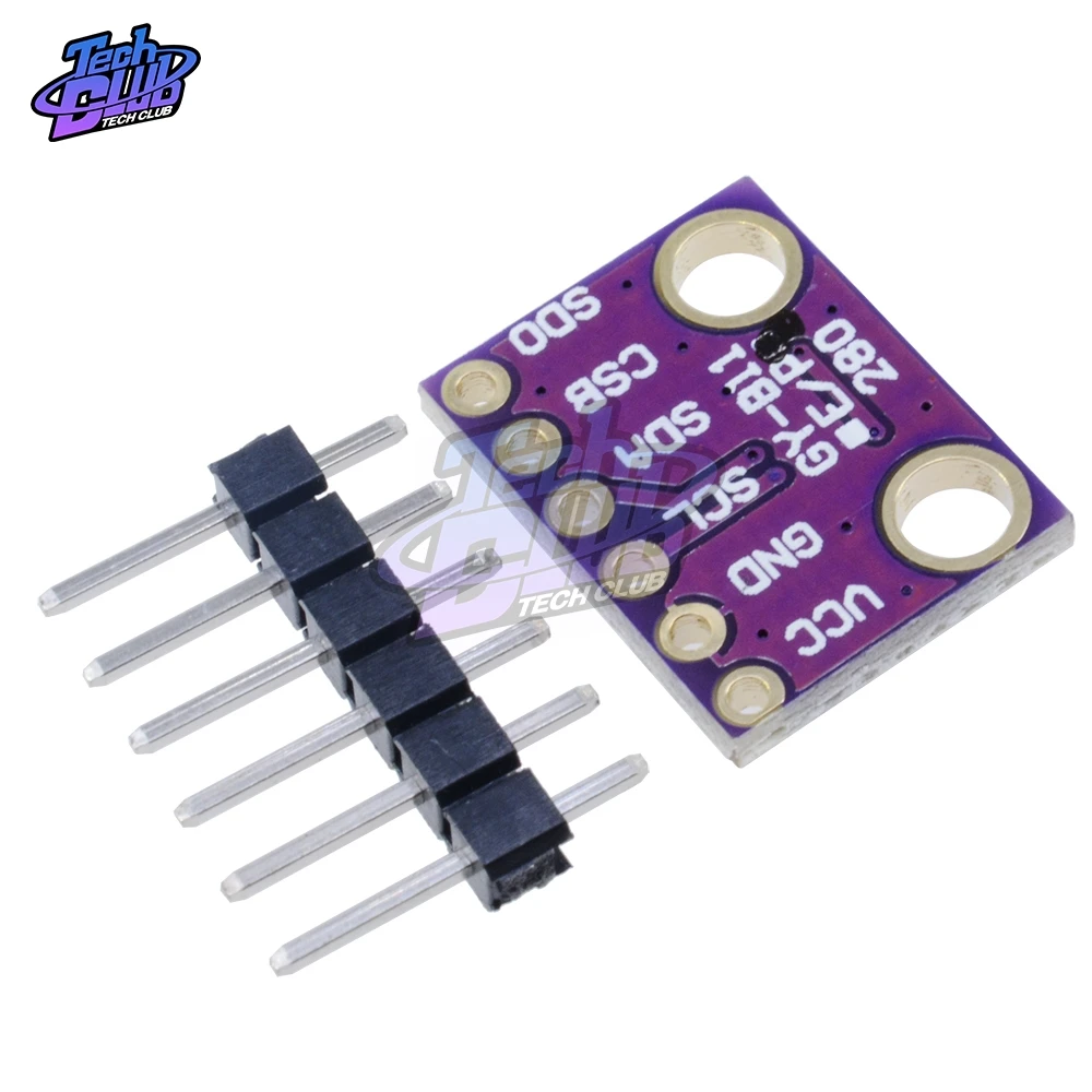 BME280-3.3 BME280 BMP280 With Single Needle 1*6Pin 3.3V Digital Module Temperature Barometric Pressure Sensor Module For Arduino
BME280-3.3 BME280 BMP280 With Single Needle 1*6Pin 3.3V Digital Module Temperature Barometric Pressure Sensor Module For Arduino