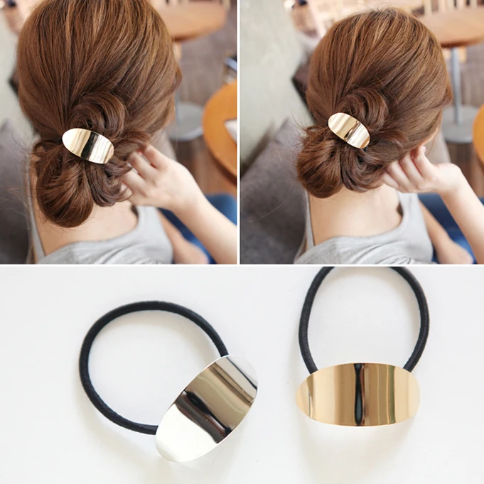 Japan and Korea Women Head wear Simple Temperament Metal Hair Rope Hair Accessories
Japan and Korea Women Head wear Simple Temperament Metal Hair Rope Hair Accessories