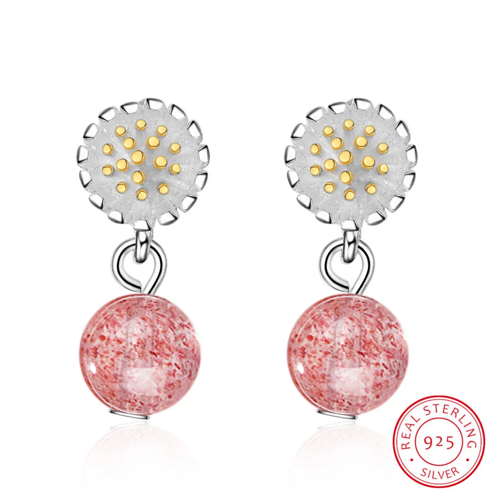 Pure 925 silver needle Daisy Flower Stud Earrings Beautiful Cute Daisy Strawberry Crystal Earring For Women High Quality
Pure 925 silver needle Daisy Flower Stud Earrings Beautiful Cute Daisy Strawberry Crystal Earring For Women High Quality