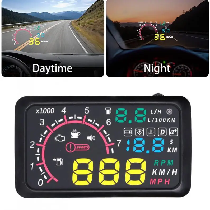 5.5Inch Universal Auto OBDII OBD2 Port Car Hud Head Up Display KM/h MPH Overspeed Warning Windshield Projector Alarm System
5.5Inch Universal Auto OBDII OBD2 Port Car Hud Head Up Display KM/h MPH Overspeed Warning Windshield Projector Alarm System