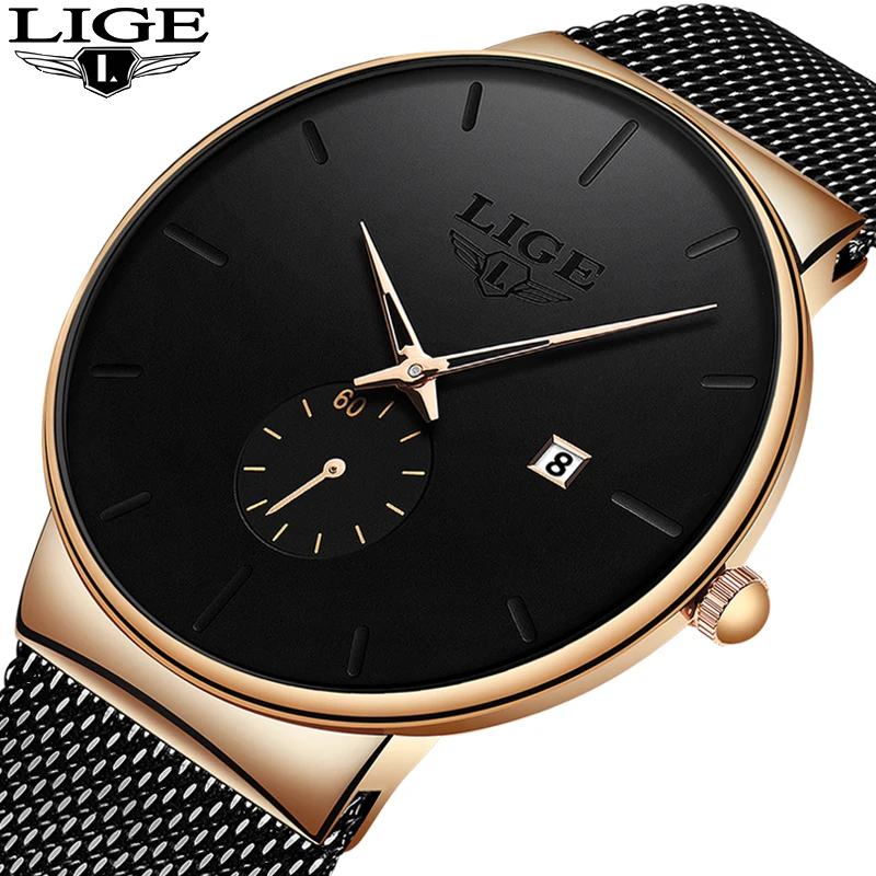 LIGE Fashion Quartz Wristwatch Mens Watches Top Brand Luxury Waterproof Clock Male Ultra-Thin Mesh Belt Watch Relogio Masculino
LIGE Fashion Quartz Wristwatch Mens Watches Top Brand Luxury Waterproof Clock Male Ultra-Thin Mesh Belt Watch Relogio Masculino