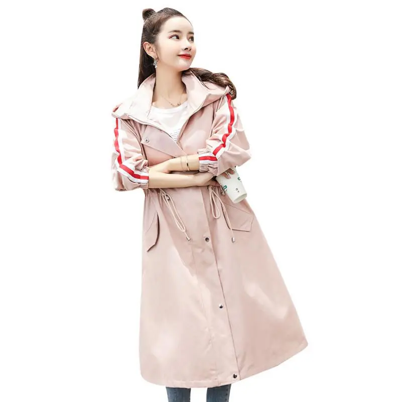 Plus Size Women Long Trench Coat Spring Autumn New Casual Fashion Loose Hooded Zipper Long-sleeve Female Windbreaker Outwear
Plus Size Women Long Trench Coat Spring Autumn New Casual Fashion Loose Hooded Zipper Long-sleeve Female Windbreaker Outwear