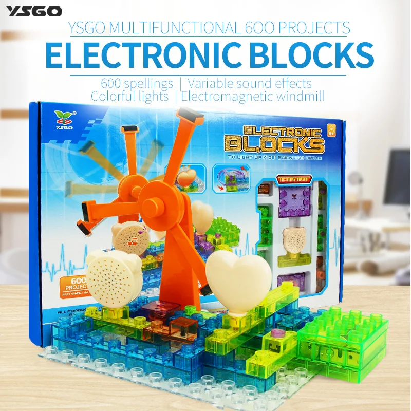 64PCS Electric Discover Lighted Bricks 600 Projects Electronic Circuits Building Blocks Physics Science Kits Educational Toys
64PCS Electric Discover Lighted Bricks 600 Projects Electronic Circuits Building Blocks Physics Science Kits Educational Toys