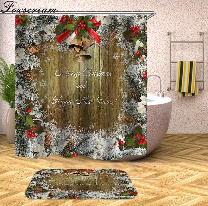 Merry Christmas Decor Shower Curtains Santa Claus Shower Curtain Sleepy Snowman Waterproof Bathroom Shower Bath Curtain Or mat
Merry Christmas Decor Shower Curtains Santa Claus Shower Curtain Sleepy Snowman Waterproof Bathroom Shower Bath Curtain Or mat