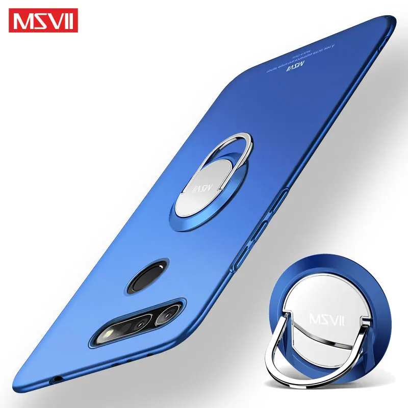 Чехол для Huawei Honor View 20 тонкий матовый чехол Msvii с кольцом на палец View20