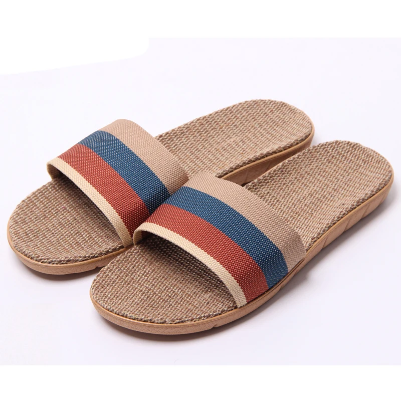 ISSACOCO Men's Summer Striped Canvas Linen Slippers Brand Designer Fashion Flax Slippers Men's Breathable Beach Flip Flops Hot
ISSACOCO Men's Summer Striped Canvas Linen Slippers Brand Designer Fashion Flax Slippers Men's Breathable Beach Flip Flops Hot