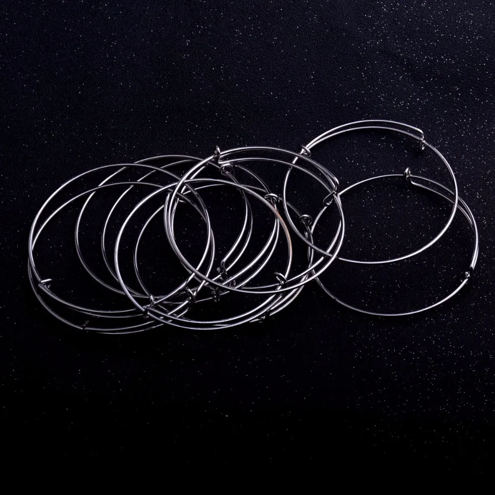 Bespmosp 50PC/Lot Silver Plated DIY Bangle Bracelet Adjustable Expandable Wire Charm Jewelry Making For Women Fashion Hot
Bespmosp 50PC/Lot Silver Plated DIY Bangle Bracelet Adjustable Expandable Wire Charm Jewelry Making For Women Fashion Hot