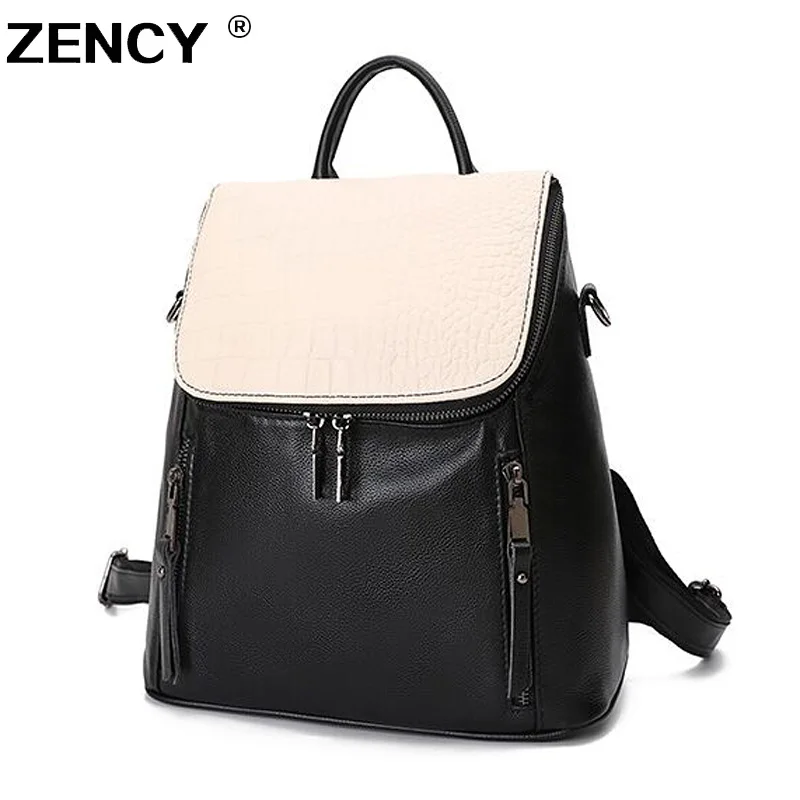 ZENCY 2020 Backpack 100% Genuine Leather Backpacks Natural Real First Layer Cow Leather Top Layer Cowhide Women Shoulder Bag
ZENCY 2020 Backpack 100% Genuine Leather Backpacks Natural Real First Layer Cow Leather Top Layer Cowhide Women Shoulder Bag