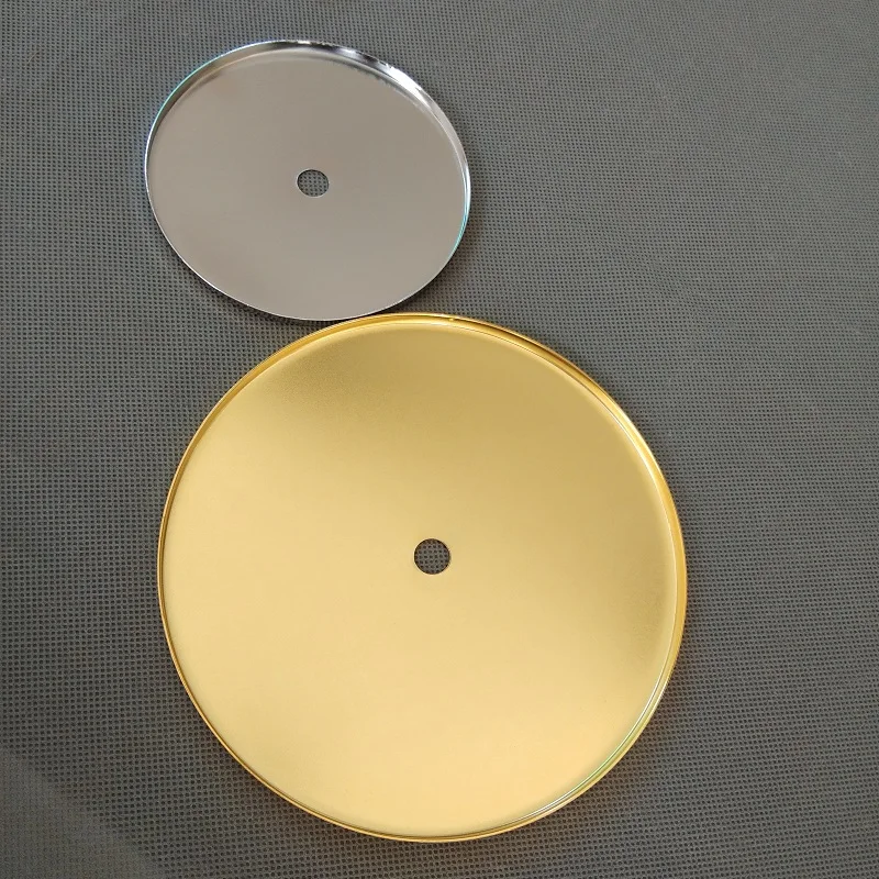 Фото 2 штуки/лот круглых металлических крышек с покрытием диаметром 60x5мм, 80x5мм, 100x5мм для DIY люстры.