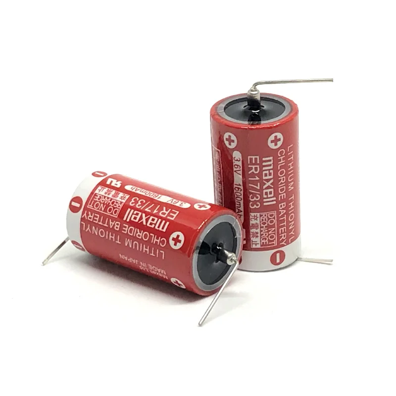 2pcs/lot New Original MAXELL ER17/33 3.6V 1600mAh Lithium Thionyl Chloride Batteries PLC Battery (ER17/33)
2pcs/lot New Original MAXELL ER17/33 3.6V 1600mAh Lithium Thionyl Chloride Batteries PLC Battery (ER17/33)