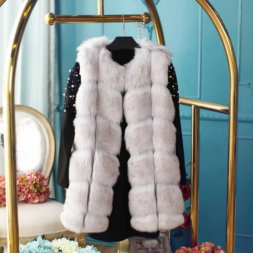 1PCS Women Coat 2018 New Fashion Women Warm Outwear Slim Vest Faux Fox Fur Winter Waistcoat Jacket Coat High Quality WS&&E
1PCS Women Coat 2018 New Fashion Women Warm Outwear Slim Vest Faux Fox Fur Winter Waistcoat Jacket Coat High Quality WS&&E