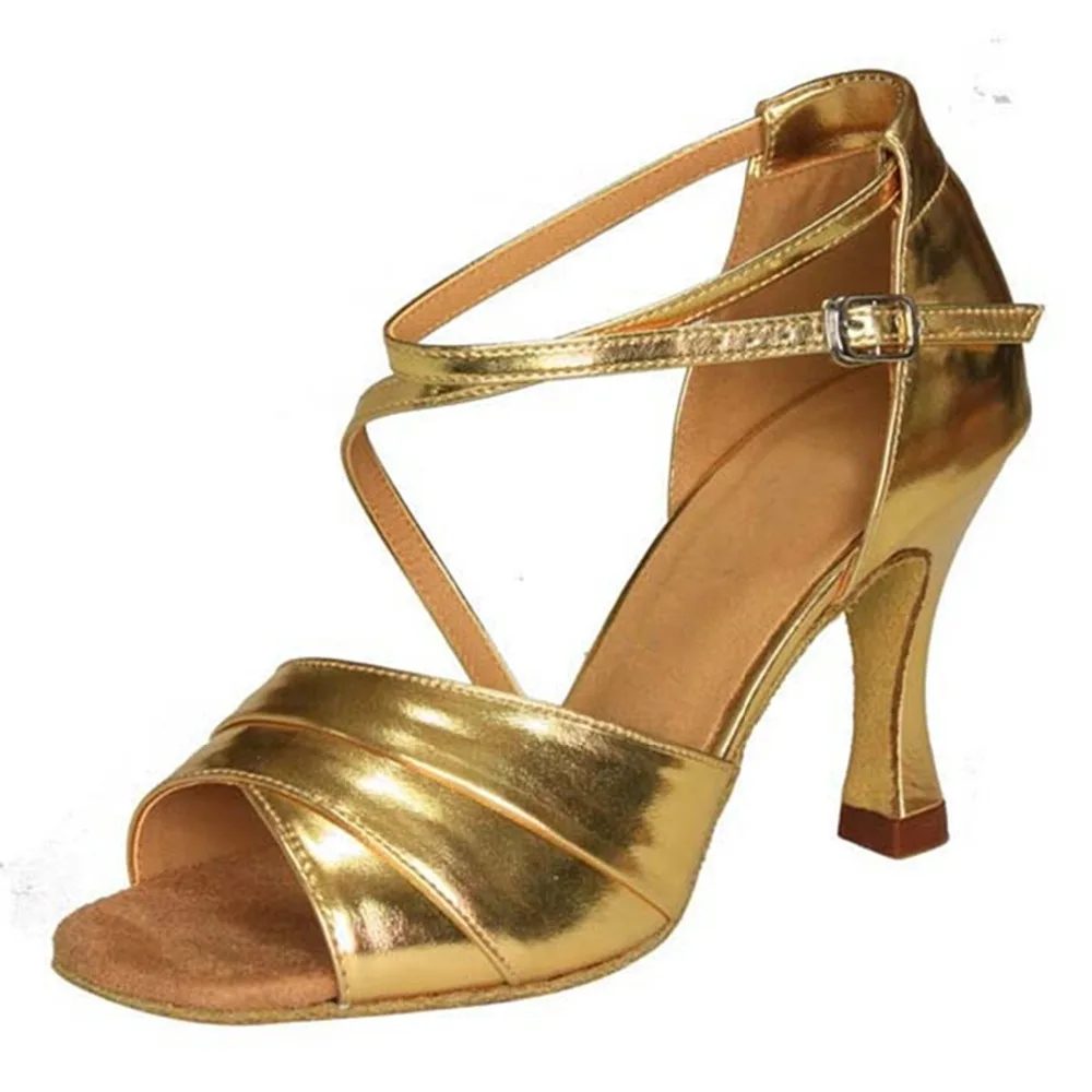 Gold Color PU Latin Salsa Tango Dance Shoes For Women Dance 7 cm 7.5 cm 8 cm 8.5 cm Heel Latin Dancing Shoes JYG844
Gold Color PU Latin Salsa Tango Dance Shoes For Women Dance 7 cm 7.5 cm 8 cm 8.5 cm Heel Latin Dancing Shoes JYG844