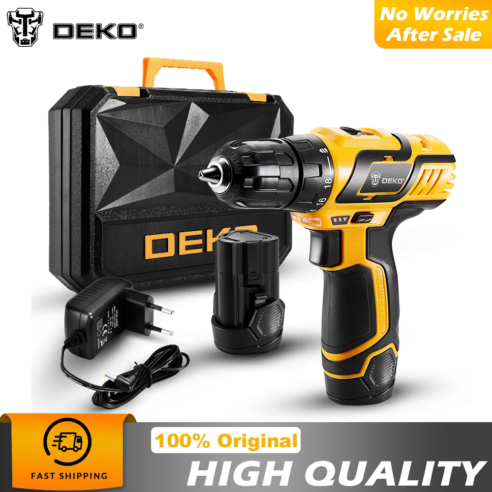 DEKO GCD10.8DU3 10 8 В Аккумуляторная дрель электрическая отвертка литий ионный мини
