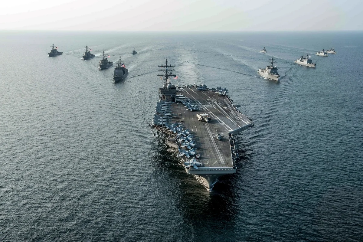 ВМС США Рейгана военно морской флот PMC738 индивидуальный Рисунок ткань плакат для