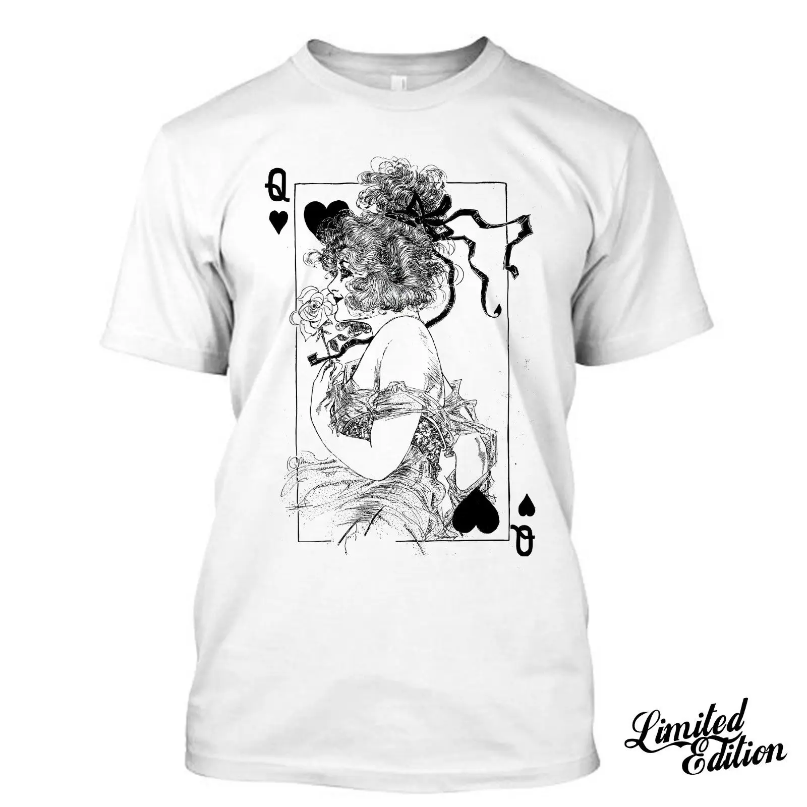 

2019 Hot Sale 100% Cotton QUEEN OF HEART I Love Las Vegas Gambling Poker Funny T Shirt Tees Tee Shirt