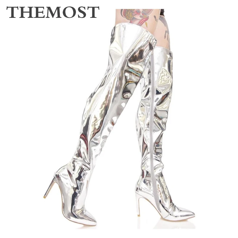 ARQA mirror PU over the knee women's boots pointed high-heeled long boots fashion brand ladies high boots
ARQA mirror PU over the knee women's boots pointed high-heeled long boots fashion brand ladies high boots