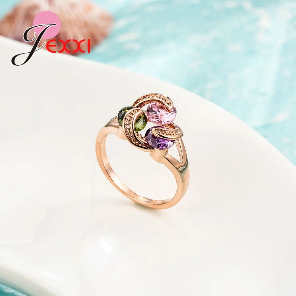 Sparkling Classical Three Colors Cubic Zirconia Paved Rose Gold Color Romantic Women Wedding Party High Quality Jewelry
Sparkling Classical Three Colors Cubic Zirconia Paved Rose Gold Color Romantic Women Wedding Party High Quality Jewelry